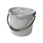 Ведро "Etna" круглое с отжимом МОП 9л (серый)