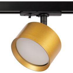 Трековый светильник однофазный ЭРА TR48-GX53 MG под лампу GX53 матовое золото | Однофазные трековые светильники
