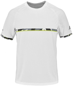 Мужская теннисная футболка Babolat Aero Crew Neck Tee - white/white
