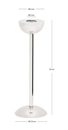 Подсвечник Nirela из нержавеющей стали 22 см