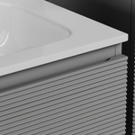 Тумба подвесная под раковину Sancos Folk, Ergraut soft 1195х445х500