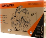 Телевизор SunWind SUN-LED65XU401 Яндекс.ТВ Frameless черный