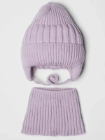 Шапка детская осенняя со снудом