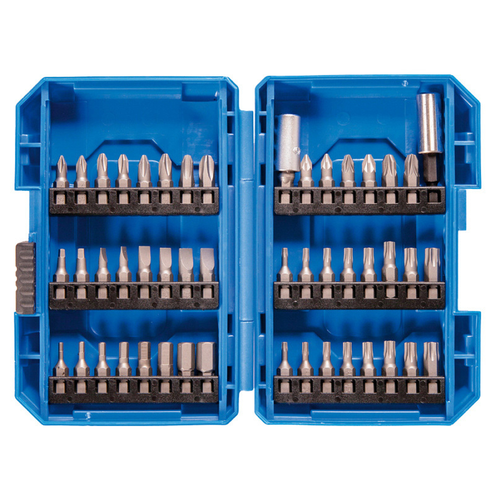 Набор вставок (бит) 1/4&quot;, HEX, TORX, SQUARE, Phillips, Pozidriv, Slotted, 49 предметов KING TONY 1049CQ