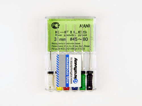 K-Files №45-80 MANI 6шт,31мм