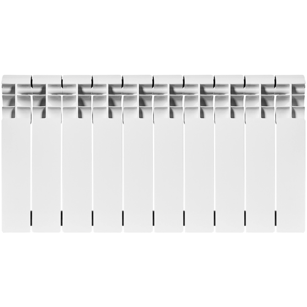 Радиатор биметаллический ROMMER Profi Bm 350 - 10 секций (подключение боковое, цвет белый)