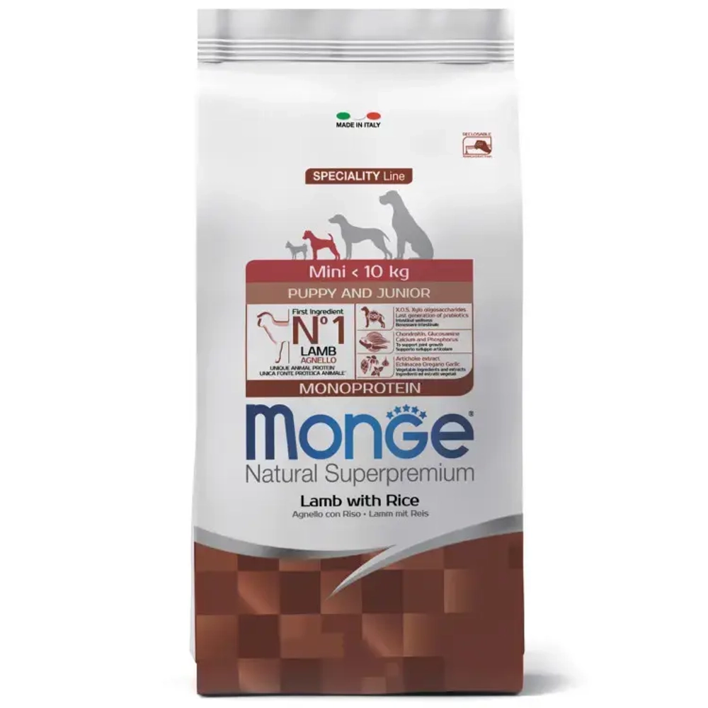 Сухой корм Monge Dog Speciality Line Monoprotein Mini для маленьких пород