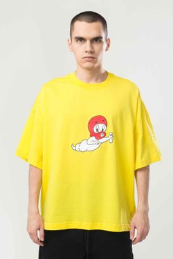 Футболка Wide T Ghostwriter желтая
