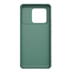 Чехол зеленого цвета (Dark Green) с защитной шторкой для камеры от Nillkin на Xiaomi Redmi K70 Ultra, серия CamShield Pro Case