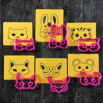 Набор формочек Маски животных