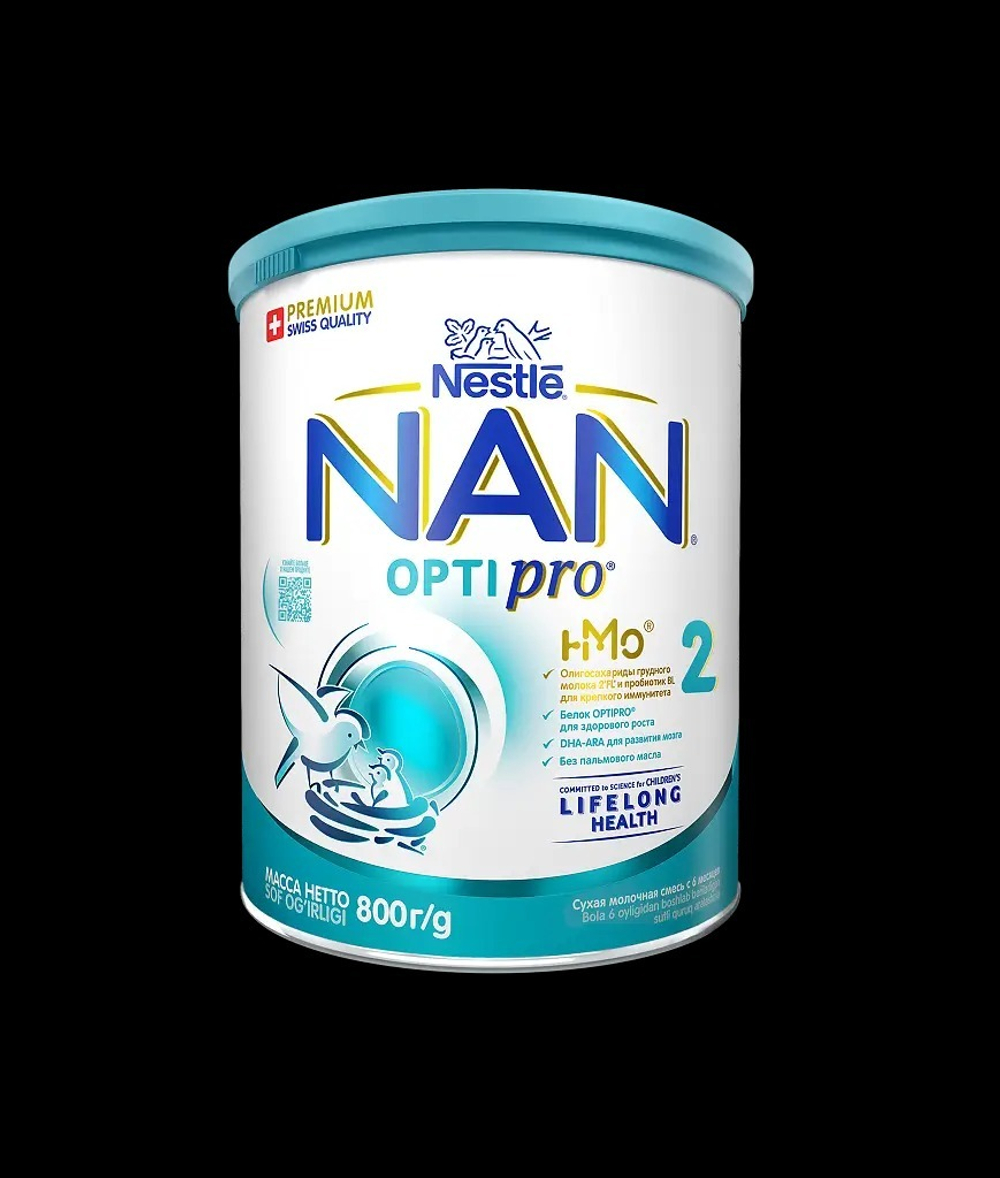 Nan OptiPro 2 Детское Молочко с 6 Месяцев 800гр