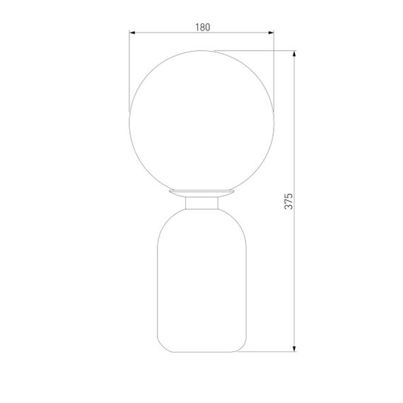 Настольная лампа Eurosvet Оптима Bubble 01197/1 черный жемчуг