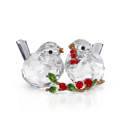 IDYLLIA:BIRD COUPLE AND BERRIES