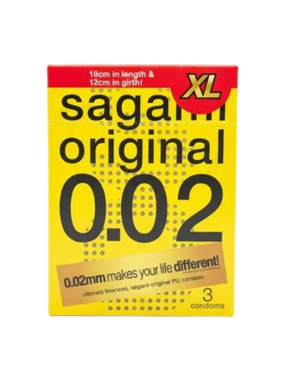 Презервативы Sagami Original 002 EXTRA LARGE (XL), полиуретан, 3 шт.
