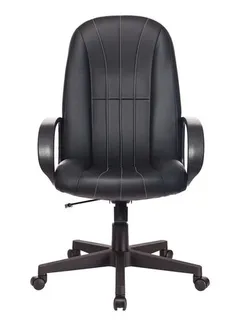Кресло руководителя  T-898/#B черный,  искусственная кожа