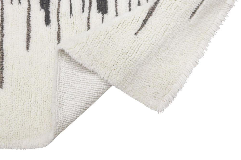 Шерстяной стираемый ковер Lorena Canals Nomad Zagros Natural Grey L (170x 240 см)