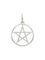 Подвеска Пентаграмма из серебра, вид спереди
