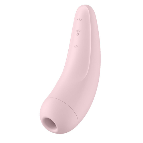 Вакуумный стимулятор Satisfyer Curvy 2+, 13,5 см, через приложение