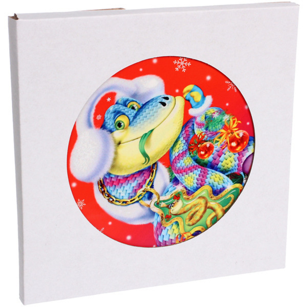 Подставка под горячее керамика 16см «Модный змей Ахилл»