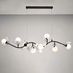 799087 Люстра CERAMO BW 8х6W(led) G9 ЧЕРНЫЙ/БЕЛЫЙ