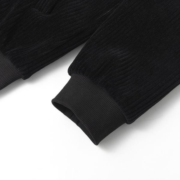 Толстовка Puff Zip велюровая черная - фото 8