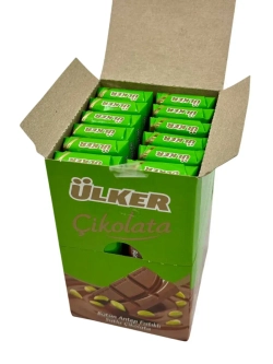 Шоколад Турецкий ULKER с фисташкой ( 12шт по 30гр)
