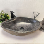 Раковина из речного камня RS63503 (71*46*16) 0124
