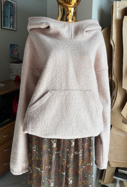 Худи -пальто /бежевый