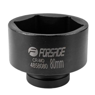 Головка ударная 1'', 80мм (6гр.) Forsage F-4858080