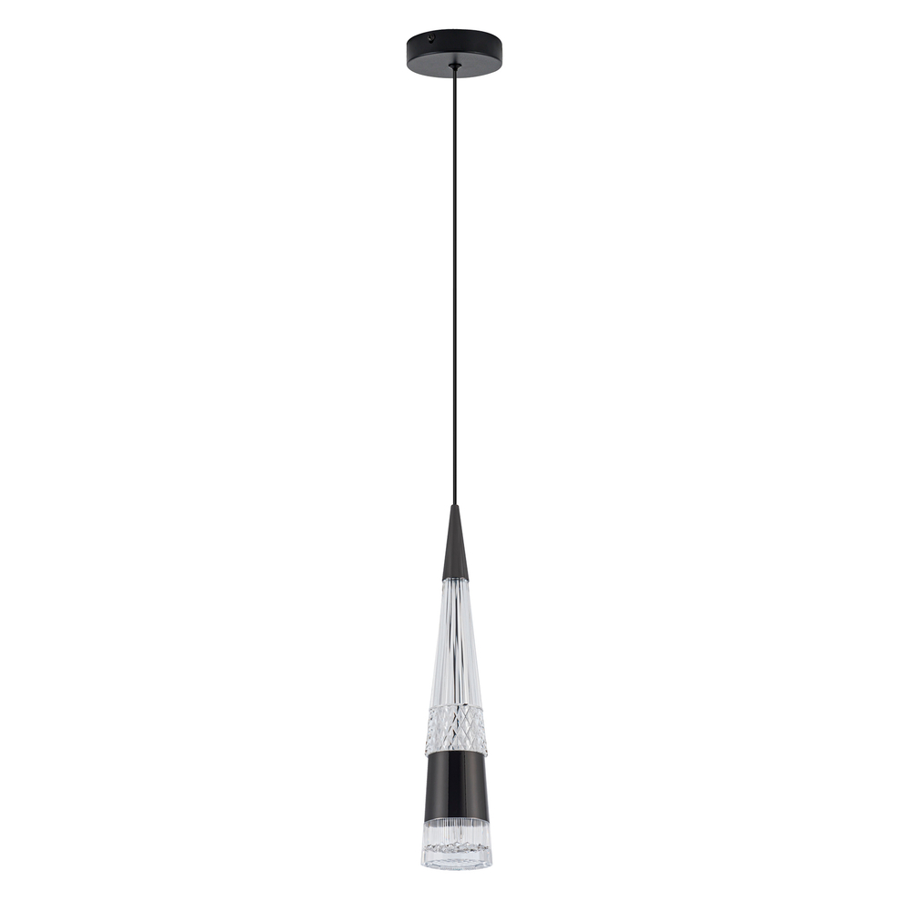 Подвесной светодиодный cветильник LED4U L7122-1 CR-BK