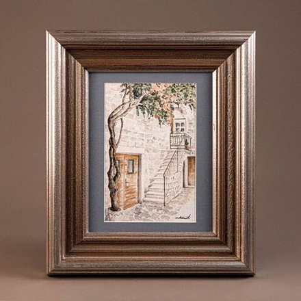 Винтаж: Картина «Городской пейзаж»