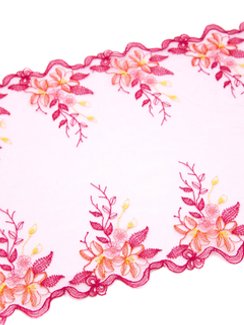 05-89 ОПТ Вышивка на неэл. сетке 24 см, малиновый