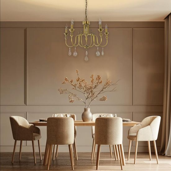 CL437153 Рига Бронза Св-к Люстра