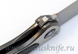 Нож Широгоров Флиппер 95 S90V накладка Карбон выборкифотография - 9