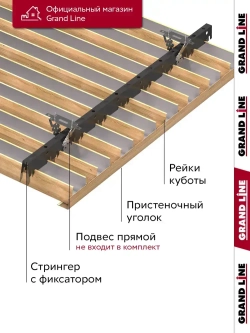 Комплект кубообразного потолка Grand Line Ш30/В30 1,7х1,7м Honey Wood