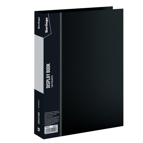 Папка со 100 вкладышами Berlingo "Standard", 30мм, 800мкм, черная MT2454