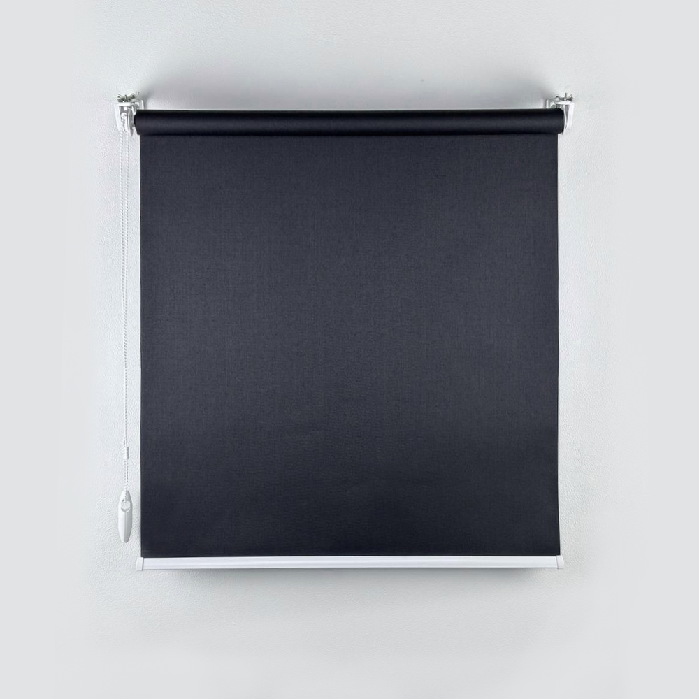 Штора рулонная полупрозрачная Лина 96x200 см, черный