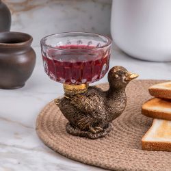 Фруктовница-конфетница Уточка Ханни Бронза