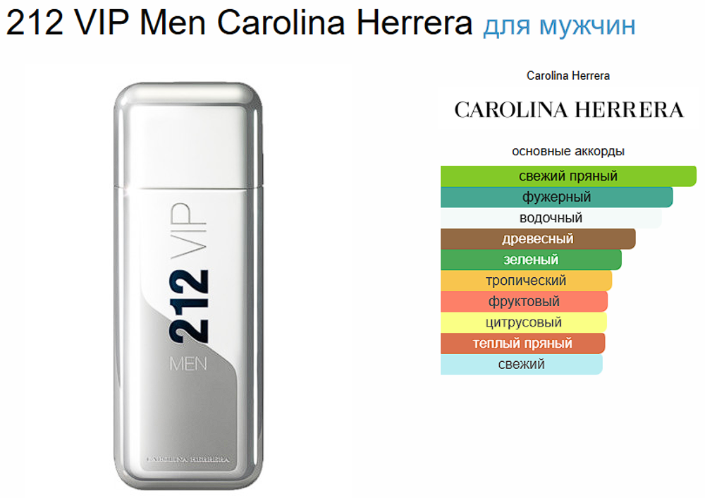 Carolina Herrera 212 VIP Men 100 мл (duty free парфюмерия)