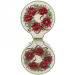 Банка жестяная 200мл 11,2*12,2*4см «Рождественский венок» двухсторонняя