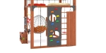 Детская площадка Савушка КУБ-1 (Махагон) с подушками и коконом
