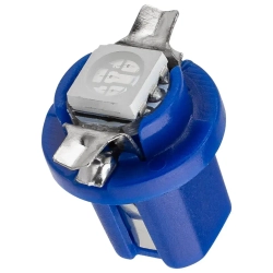 Лампочка светодиодная T8.5-5050-1SMD 12v синяя KING T8.5-5050-1SMD B