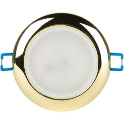 Светильник встраиваемый влагозащищенный ЭРА WR1 GD под лампу MR16 GU5.3 золото