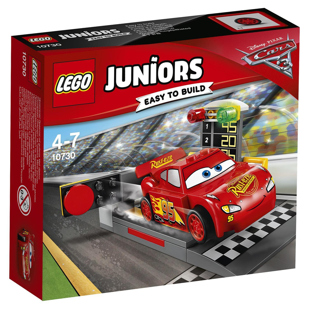 LEGO Juniors: Устройство для запуска Молнии МакКуина 10730 — Lightning McQueen Speed Launcher — Лего Джуниорс Подростки