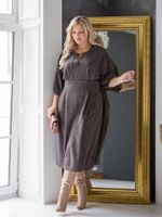 Платье 1360 черно-коричневый Novita (Акция)