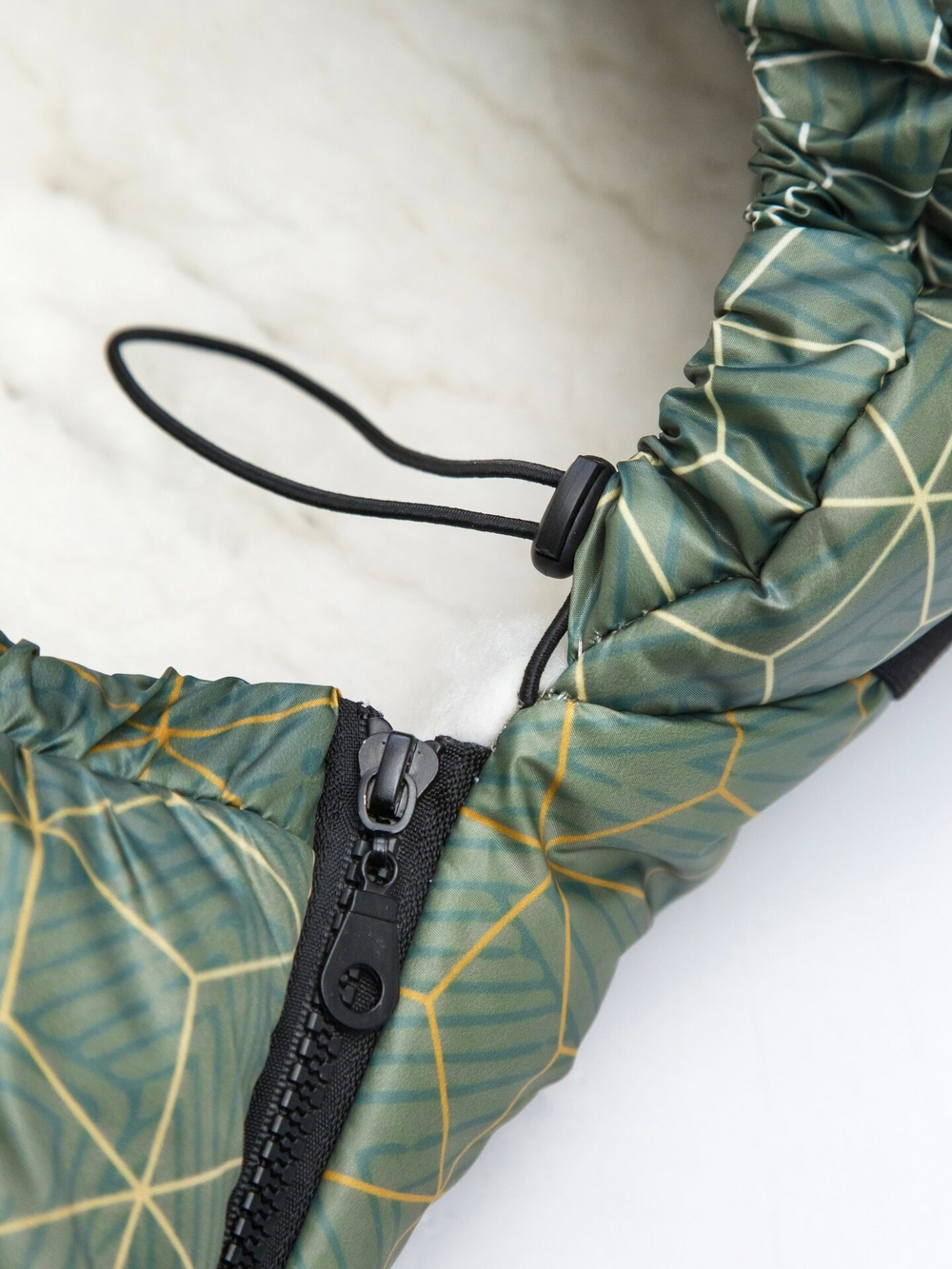 Конверт зимний меховой AMAROBABY Snowy Baby Хаки, 85 см.