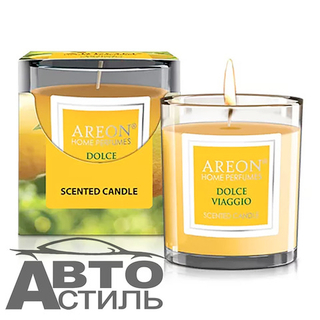 Ароматизатор Свеча ароматическая AREON scented candles 120гр - Dolce viaggio/сладкое путешествие