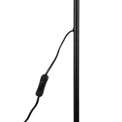 UML-T701 E27 BLACK Торшер напольный под лампу Е27. 60W. с регулировкой наклона. Механический выключатель. Черный. ТМ Uniel