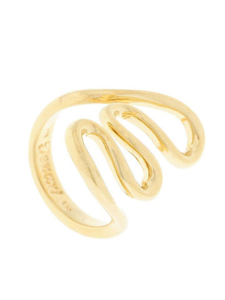 "Теу" кольцо в золотом покрытии из коллекции "Этюд" от Jenavi