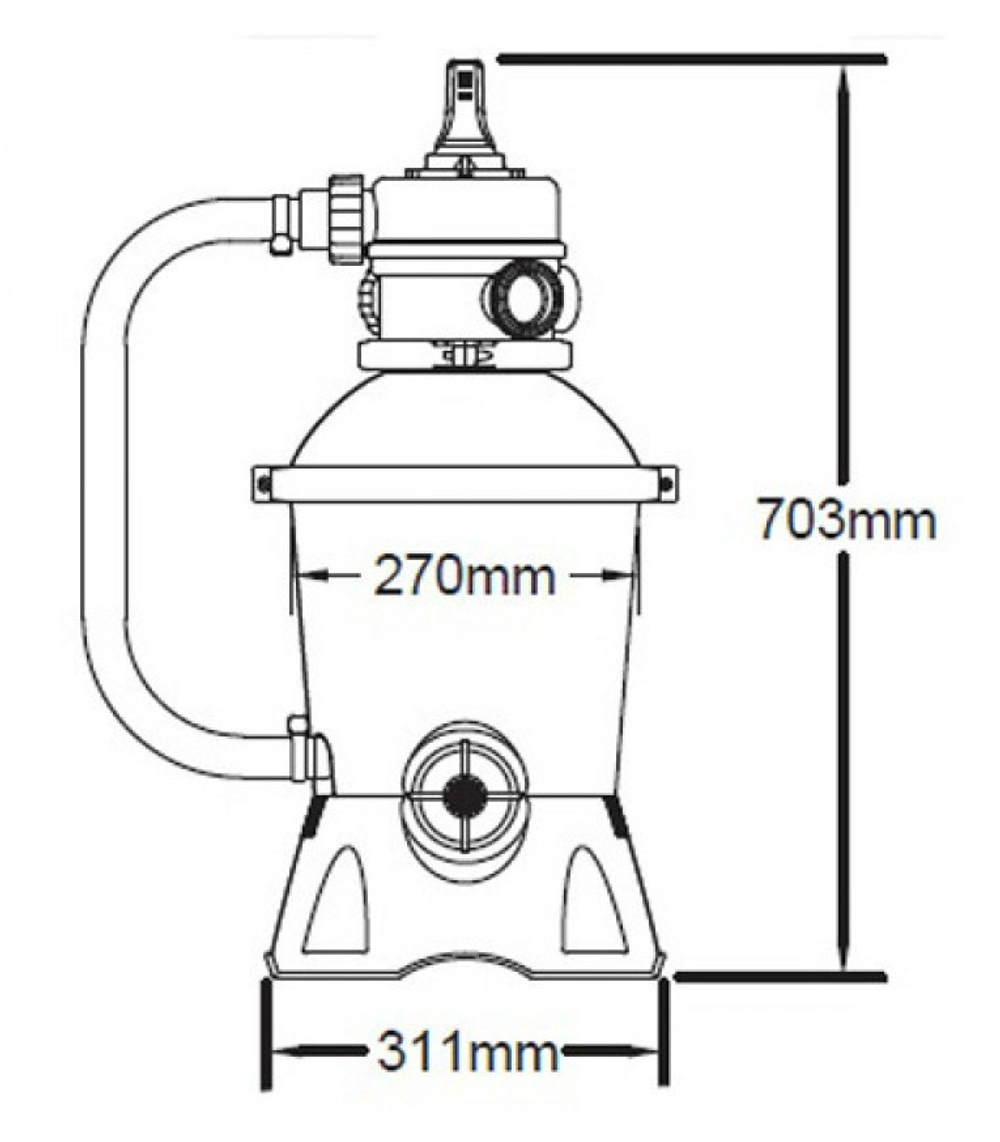 Песочный фильтр-насос для бассейнов Bestway, 220V, 2000 л/ч, 58515